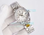 Copy Rolex Datejust Silver Dial IX Diamond Marker Ladies Watch 28MM